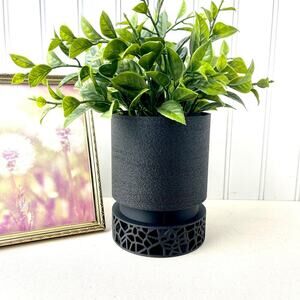 Modern Indoor Planter Pot, Vori Planter Pot 02, Planter with Decorative Base